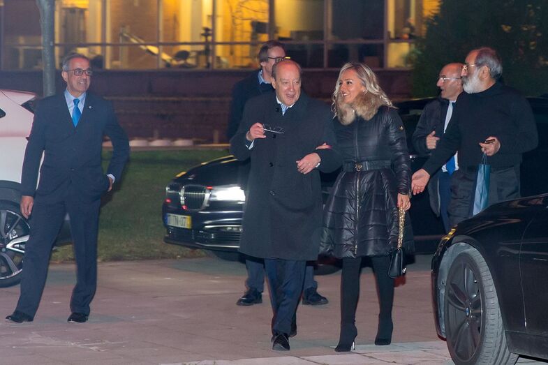 Pinto da Costa com a namorada Cláudia Campo
