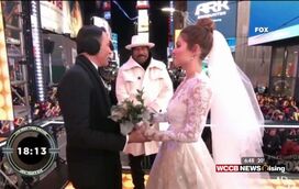 Casamento em plena Times Square, em Nova Iorque