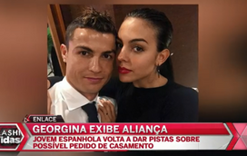 Georgina Rodríguez exibe aliança de noivado