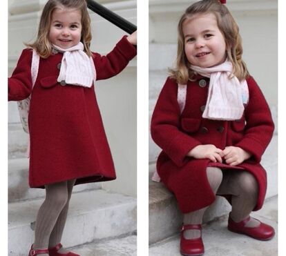 Veja as fotos do primeiro dia de infantário da princesa Charlotte