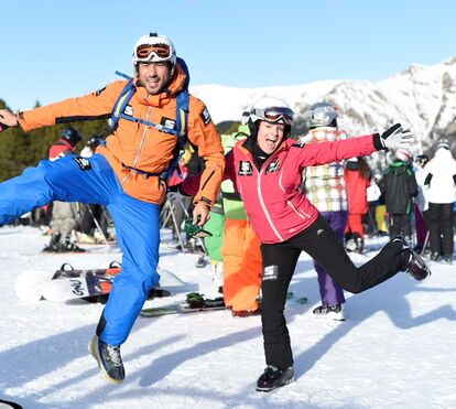Famosos portugueses em viagem 'louca' à neve