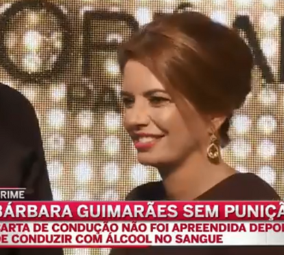 Bárbara continua a conduzir depois de ter sido apanhada alcoolizada