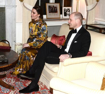O vestido floral de Kate Middleton no jantar com a família real sueca 