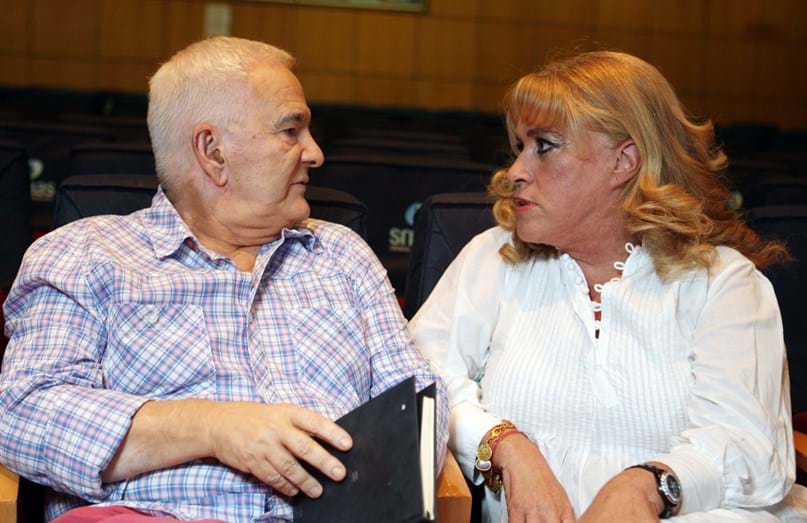 O cronista social com Teresa Guilherme, em 2010