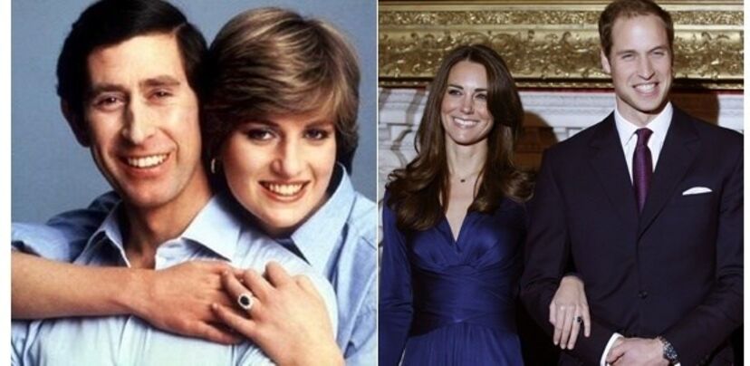 Princesa Diana e Kate Middleton