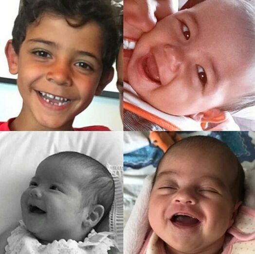 Alana Martina, Eva, Mateo, Cristianinho