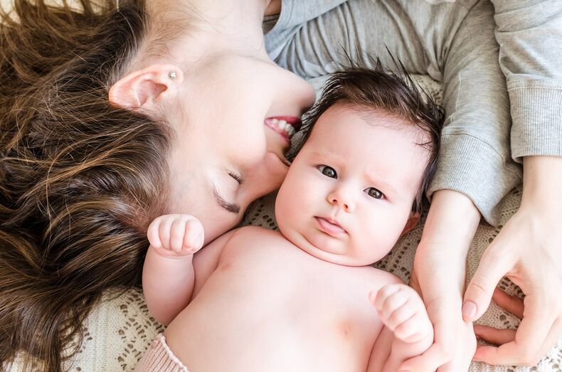 mãe, bebé, maternidade
