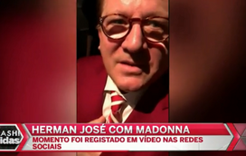 Herman encontra Madonna na festa do namorado de Valentino