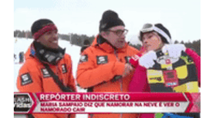 Maria Sampaio e Gonçalo Cabral apaixonados na neve