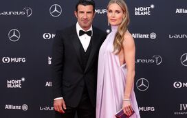 Luís Figo e Helene Svedin juntos em público, mas crise no casamento continua