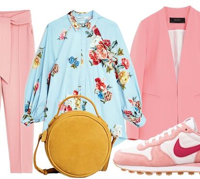 Cores suaves num visual 'sporty chic'
