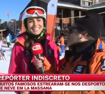 As aventuras dos famosos na neve