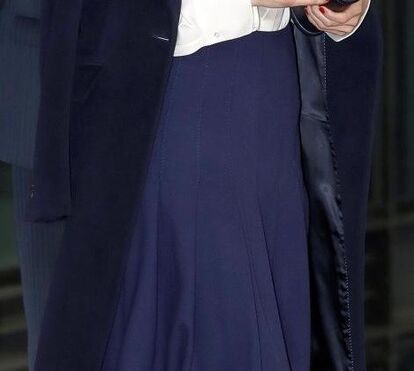 Letizia brilha com look formal mas muito 'chic'