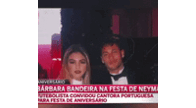 Bárbara Bandeira na festa de Neymar