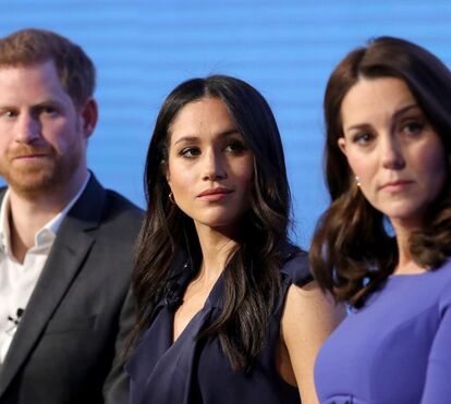 Kate, Meghan, Harry e William juntos em primeiro evento oficial
