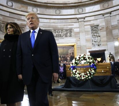 O impressionante funeral do pastor Billy Graham que emocionou Donald Trump 