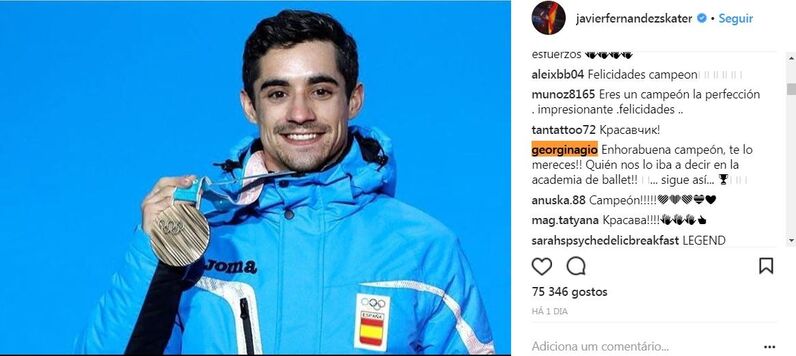 Javier Fernández, Georgina Rodríguez