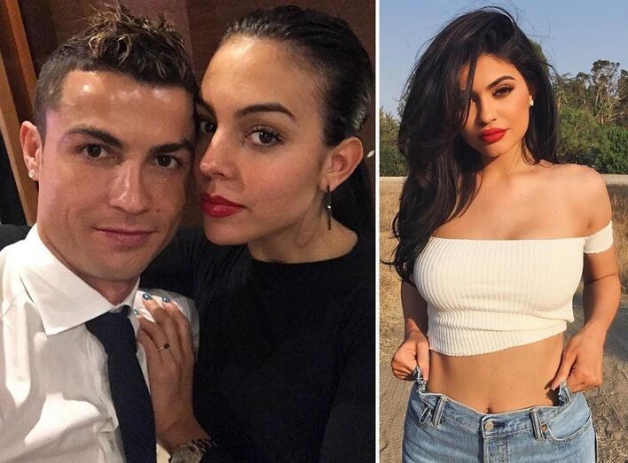 cristiano ronaldo, kylie jenner