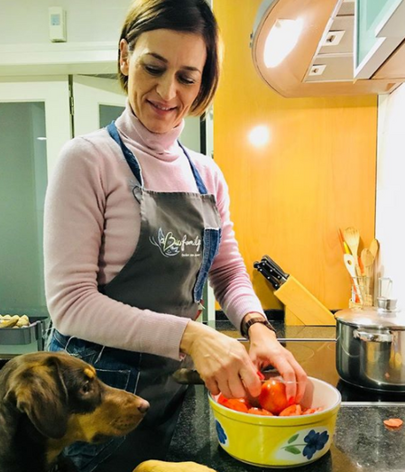 fátima lopes, cão, brownie, beatriz, filha