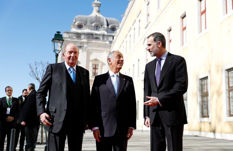 Marcelo Rebelo de Sousa e os reis de espanha