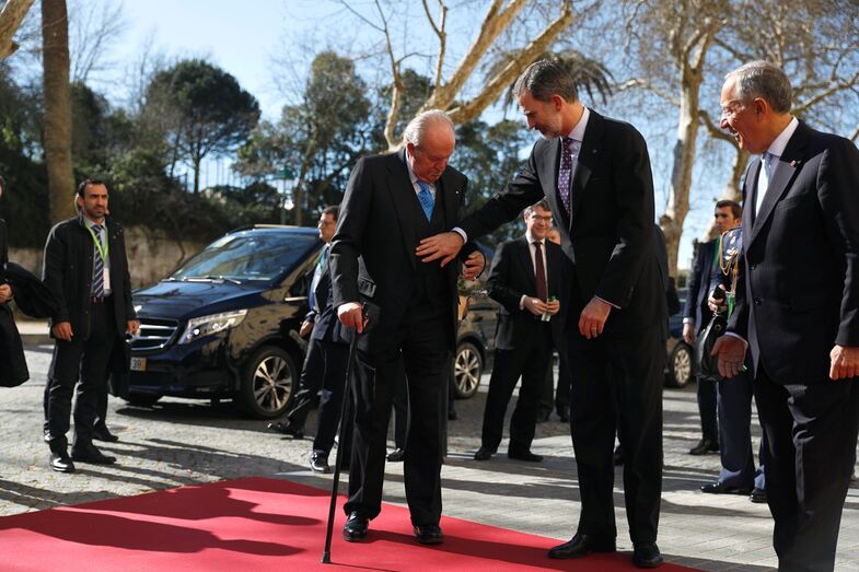 Marcelo Rebelo de Sousa e os reis espanhóis