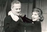 Tônia Carrero e Paulo Autran em 'Seis Personagens à Procura de um Autor', de Luigi Pirandello, 1959.