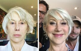 A coragem de Helen Mirren: atriz de 72 anos mostra-se sem maquilhagem