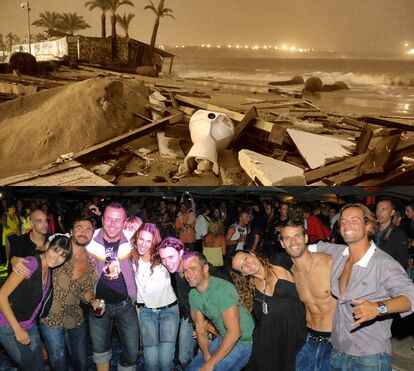 Bar dos Famosos, NoSolo Agua de Portimão, destruído pela chuva e pelo mar