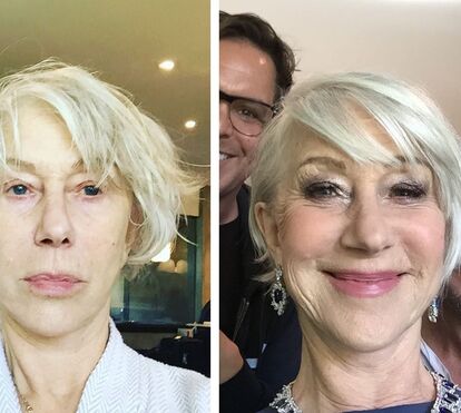A coragem de Helen Mirren: atriz de 72 anos mostra-se sem maquilhagem