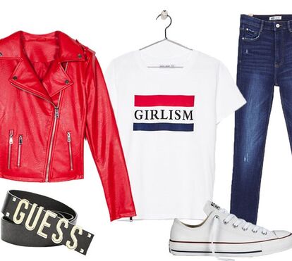 'Girl Power' num look casual