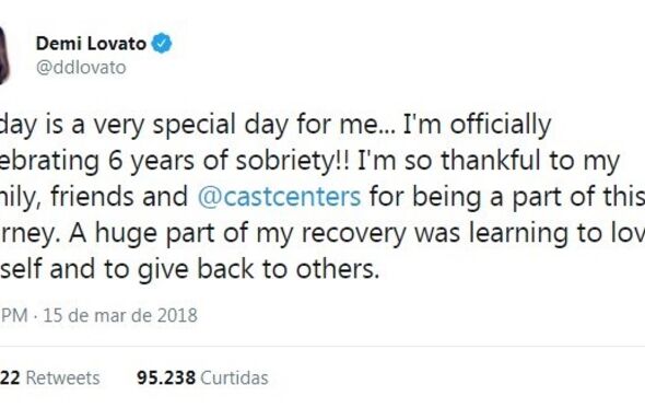 Demi Lovato, sobriedade, 6 anos