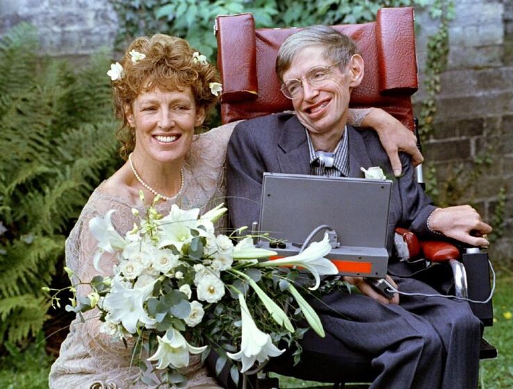 Stephen Hawking e Elaine Mason