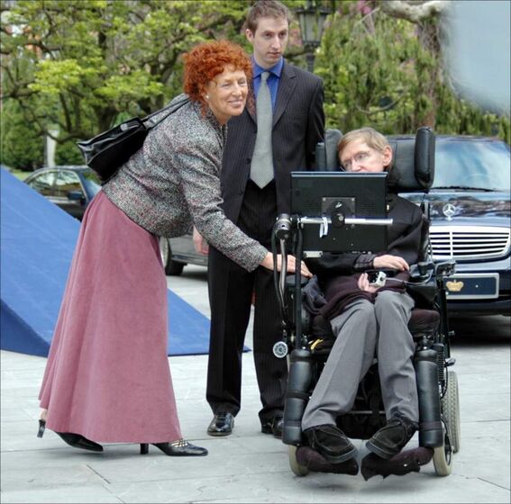 Stephen Hawking e Elaine Mason