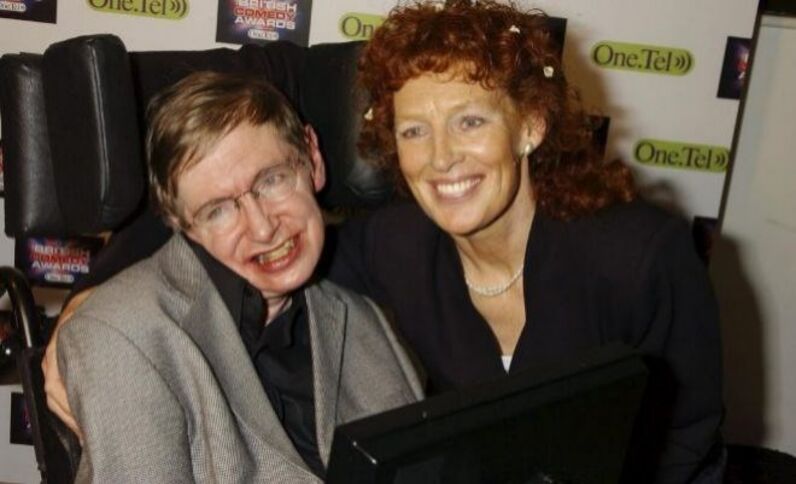Stephen Hawking e Elaine Mason