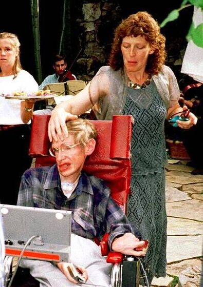Stephen Hawking e Elaine Mason