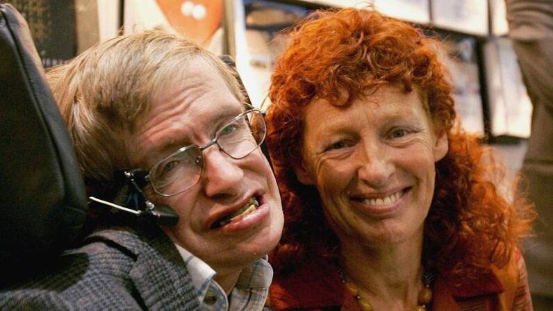 Stephen Hawking e Elaine Mason