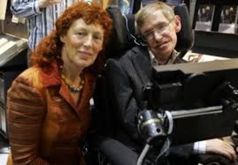Stephen Hawking e Elaine Mason