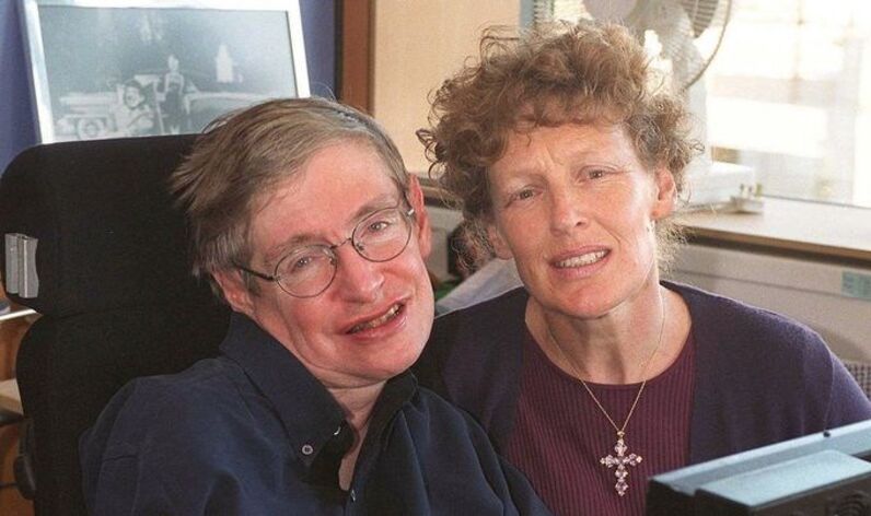 Stephen Hawking e Elaine Mason