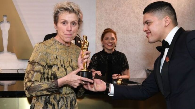 Frances McDormand, óscar, roubado, três cartazes à beira da estrada, hollywood