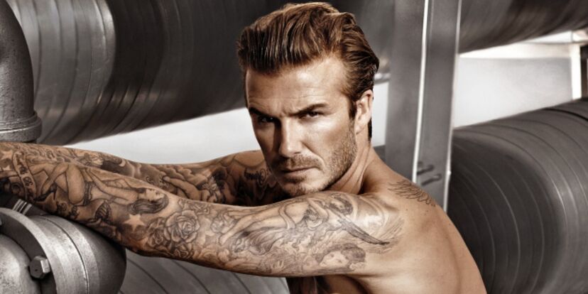 David Beckham, futebolista, moda, corpo