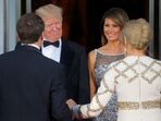 donald trump, melania trump, macron