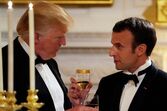 donald trump, melania trump, macron