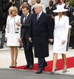 Donald Trump, Emmanuel Macron, Brigitte Macron, Melania Trump 