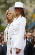 Donald Trump, Emmanuel Macron, Brigitte Macron, Melania Trump 