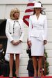 Donald Trump, Emmanuel Macron, Brigitte Macron, Melania Trump 