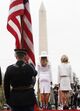 Donald Trump, Emmanuel Macron, Brigitte Macron, Melania Trump 