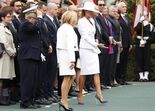 Donald Trump, Emmanuel Macron, Brigitte Macron, Melania Trump 