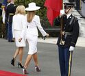 Donald Trump, Emmanuel Macron, Brigitte Macron, Melania Trump 