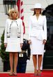 Donald Trump, Emmanuel Macron, Brigitte Macron, Melania Trump 