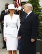 Donald Trump, Emmanuel Macron, Brigitte Macron, Melania Trump 